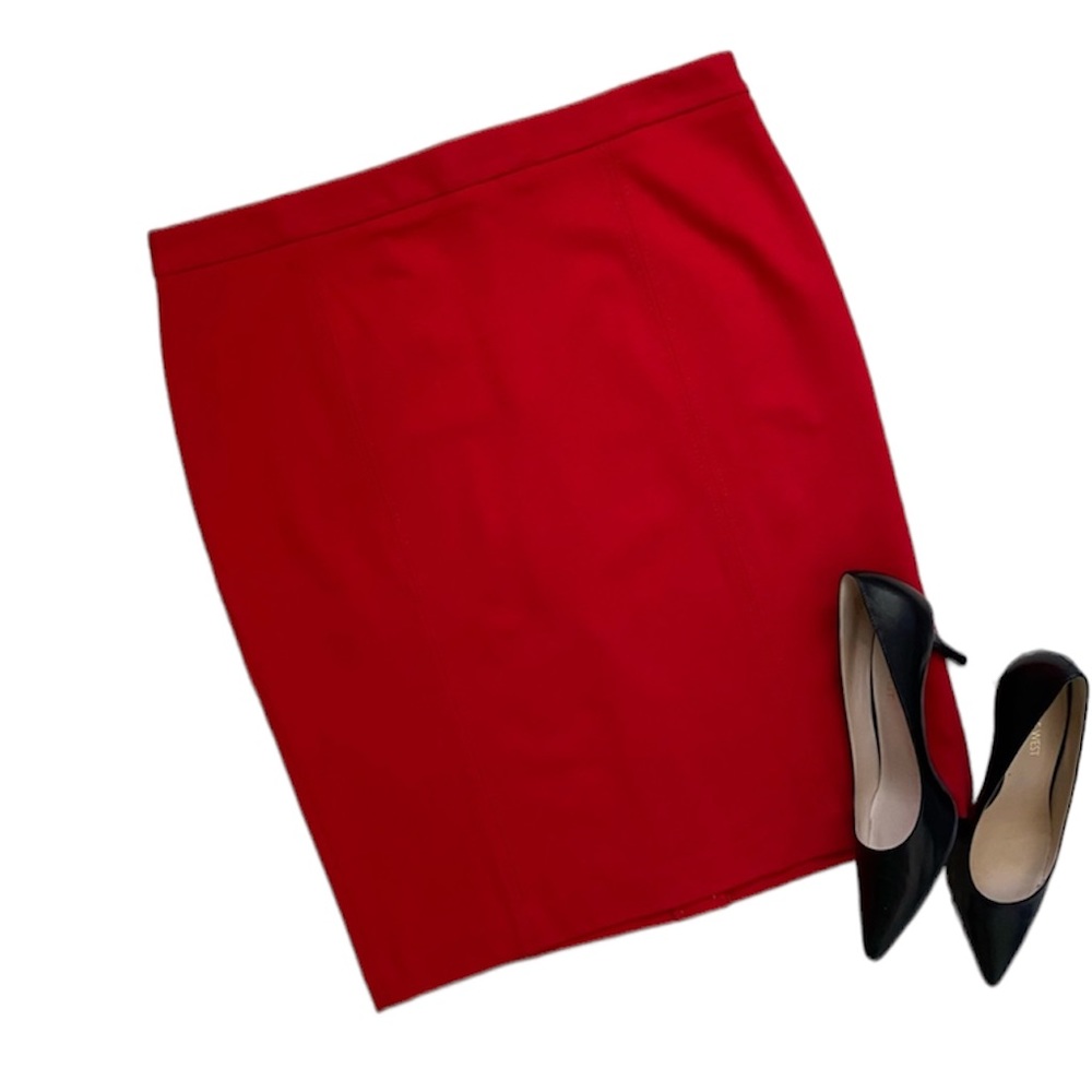 NWT Talbots classic red pencil skirt